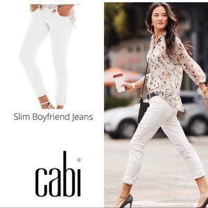 NWT  CAbi Slim Boyfriend Jeans